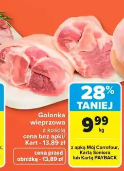 Carrefour Golonka wieprzowa z kośćią oferta