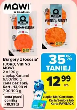 Carrefour Burgery z łososia MOWI oferta