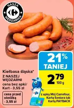 Carrefour Kiełbasa śląska oferta