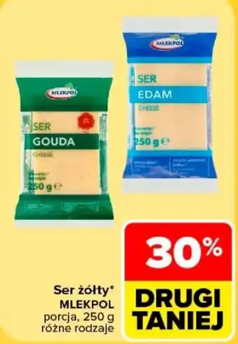 Carrefour Ser żółty* MLEKPOL oferta
