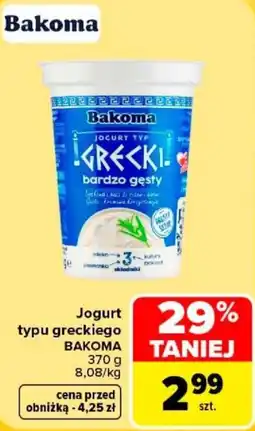 Carrefour Jogurt typu greckiego BAKOMA oferta