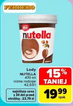 Carrefour Lody NUTELLA oferta