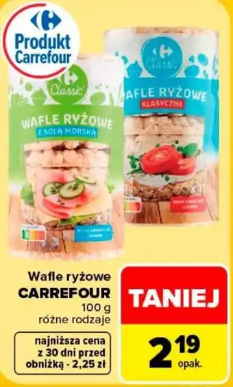 Carrefour Wafle ryżowe CARREFOUR oferta