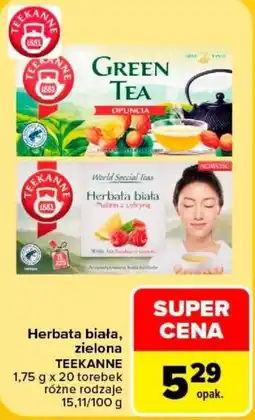 Carrefour Herbata biała, zielona TEEKANNE oferta