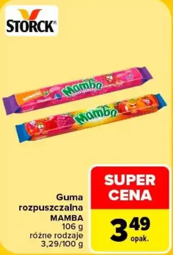 Carrefour Guma rozpuszczalna MAMBA oferta
