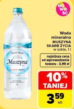 Carrefour Woda mineralna Muszyna Skarb Życia oferta