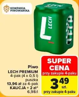 Carrefour Piwo LECH PREMIUM oferta