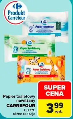 Carrefour Papier toaletowy nawilżany CARREFOUR oferta