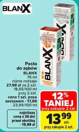 Carrefour Pasta do zębów BLANX oferta