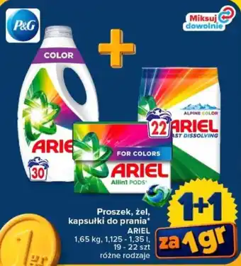 Carrefour Proszek, żel, kapsułki do prania* ARIEL oferta