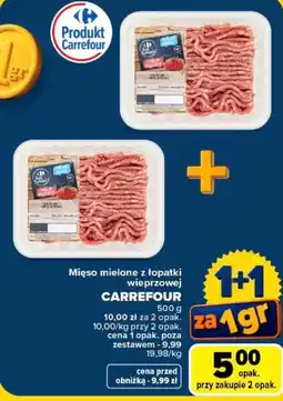 Carrefour Mięso mielone z łopatki wieprzowej oferta