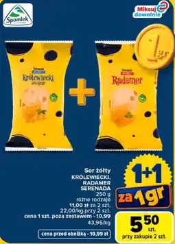 Carrefour Ser żółty KRÓŁEWCIECKI, RADAMER, SERENADA oferta