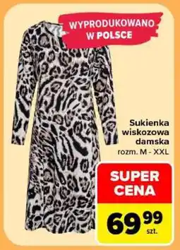 Carrefour Sukienka wiskozowa damska oferta