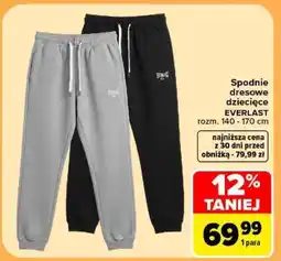 Carrefour Spodnie dresowe dziecięce EVERLAST oferta