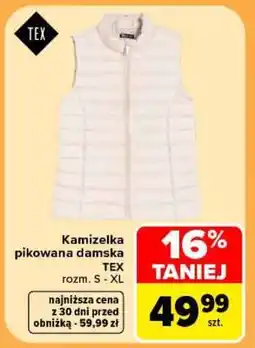Carrefour Kamizelka pikowana damska oferta