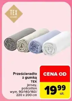 Carrefour Prześcieradło z gumką oferta