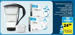 Carrefour Zestaw filtrów do wody 2+1 UNIMAX DAFI oferta
