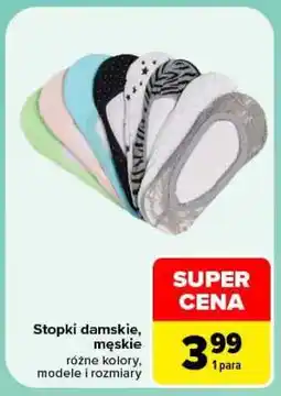 Carrefour Stopki damskie/męskie oferta