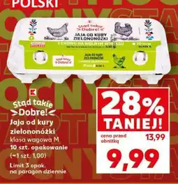 Kaufland Jaja od kury zielononóżki oferta
