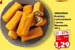 Kaufland SMAKMAK Krokiety z pieczarkami i serem Mozzarella 100 g oferta