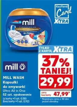 Kaufland MILL WASH Kapsułki do zmywarki Ultra All in One 52 szt. opakowanie oferta