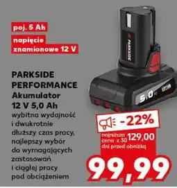 Kaufland PARKSIDE PERFORMANCE Akumulator 12 V 5,0 Ah oferta