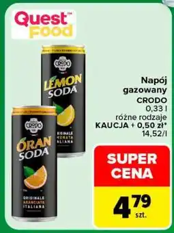 Carrefour Napój gazowany CRODO oferta