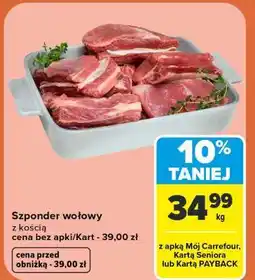 Carrefour Szponder wołowy oferta