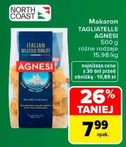 Carrefour Makaron TAGLIATELLE AGNESI oferta