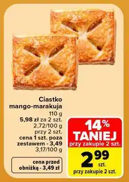 Carrefour Ciastko Mango-Marakuja oferta