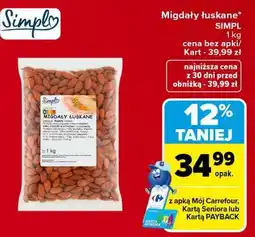 Carrefour Migdały łuskane oferta