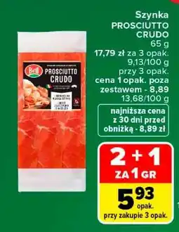 Carrefour Szynka Prosciutto Crudo oferta