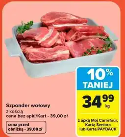 Carrefour Szponder wołowy oferta