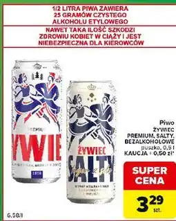 Carrefour Express Piwo Żywiec Premium, Salty, Bezalkoholowe oferta