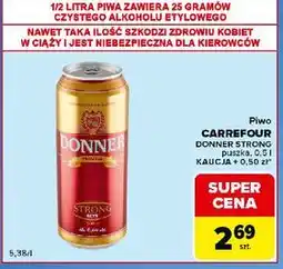 Carrefour Express Piwo CARREFOUR DONNER STRONG puszka oferta