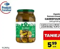 Carrefour Express Ogórki konserwowe CARREFOUR oferta