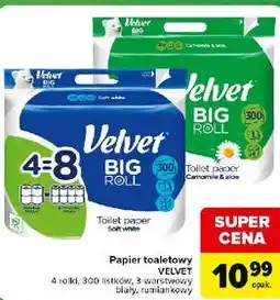 Carrefour Express Papier toaletowy VELVET (biały, rumiankowy) oferta
