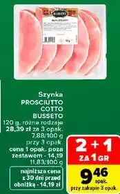 Carrefour Szynka PROSCIUTTO COTTO BUSSETO oferta
