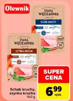 Carrefour Schab kruchy, szynka krucha oferta