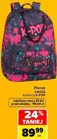 Carrefour Market Plecak CROSS kolekcja K-POP oferta