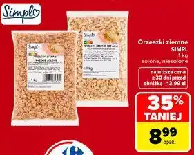 Carrefour Orzeszki ziemne SIMPL solone, niesolone oferta