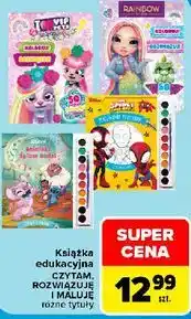 Carrefour Market Książka edukacyjna Czytam, rozwiązuję i maluję różne tytuły oferta