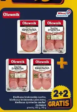 Carrefour Kiełbasa krakowska sucha, kiełbasa krakowska pieczona, kiełbasa żywiecka sucha Olewnik oferta