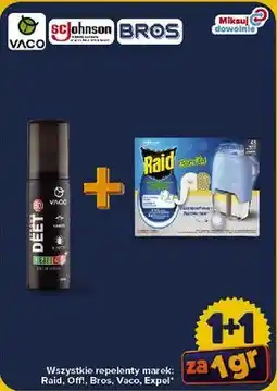 Carrefour Wszystkie repelenty marek: Raid, Off!, Bros, Vaco, Expel oferta