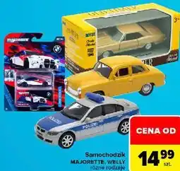 Carrefour Market Samochodzik MAJORETTE, WELLY różne rodzaje oferta