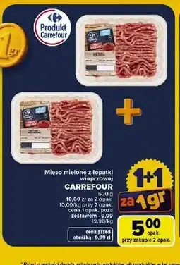 Carrefour Mięso mielone z łopatki wieprzowej Carrefour oferta