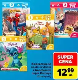 Carrefour Market Książeczka do nauki czytania z bohaterami bajek Disneya różne tytuły oferta