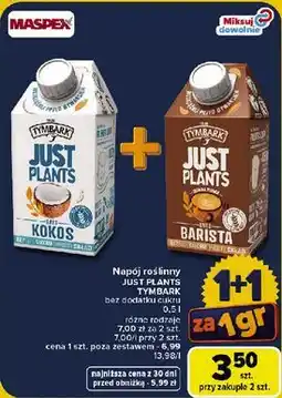 Carrefour Napój roślinny JUST PLANTS TYMBARK bez dodatku cukru oferta
