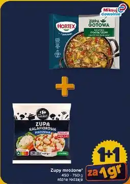 Carrefour Zupy mrożone Hortex, Carrefour oferta
