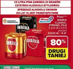 Carrefour Piwo Warka Classic, Strong, Pils 4-pak oferta